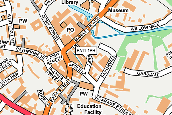 BA11 1BH map - OS OpenMap – Local (Ordnance Survey)
