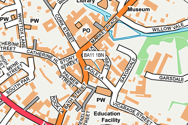 BA11 1BN map - OS OpenMap – Local (Ordnance Survey)