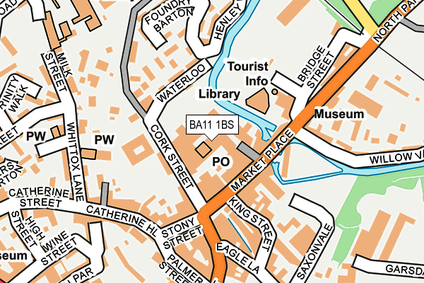 BA11 1BS map - OS OpenMap – Local (Ordnance Survey)