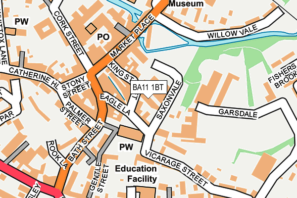 BA11 1BT map - OS OpenMap – Local (Ordnance Survey)