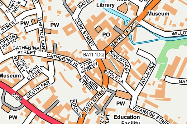 BA11 1DQ map - OS OpenMap – Local (Ordnance Survey)