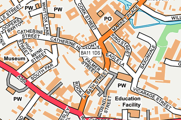 Map of OLD BATH ARMS LTD at local scale