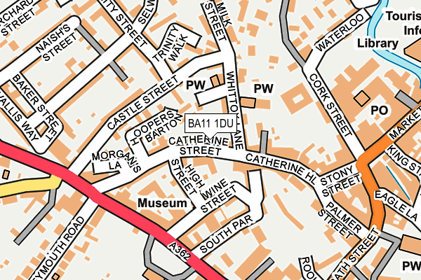 BA11 1DU map - OS OpenMap – Local (Ordnance Survey)