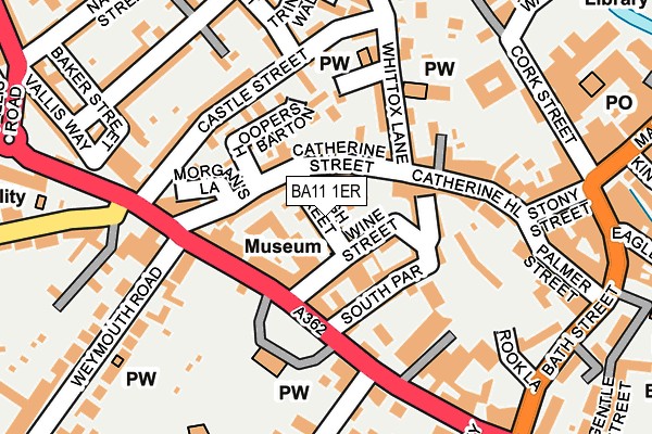 BA11 1ER map - OS OpenMap – Local (Ordnance Survey)
