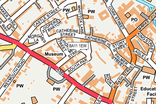 BA11 1EW map - OS OpenMap – Local (Ordnance Survey)