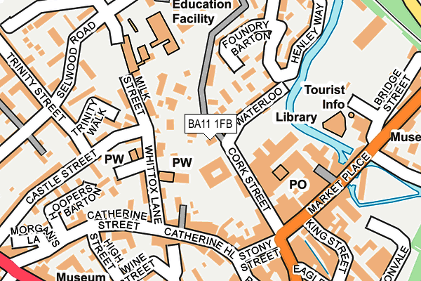 BA11 1FB map - OS OpenMap – Local (Ordnance Survey)