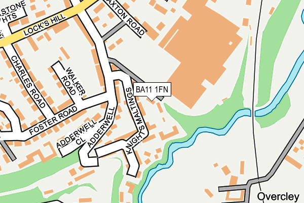 BA11 1FN map - OS OpenMap – Local (Ordnance Survey)