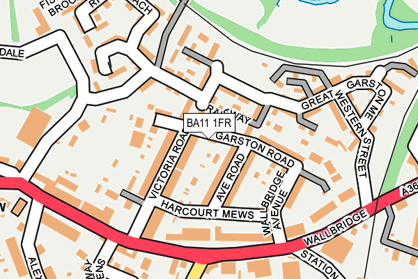 BA11 1FR map - OS OpenMap – Local (Ordnance Survey)