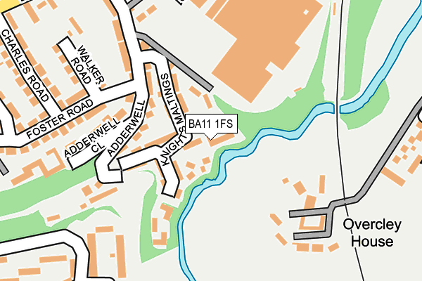 BA11 1FS map - OS OpenMap – Local (Ordnance Survey)