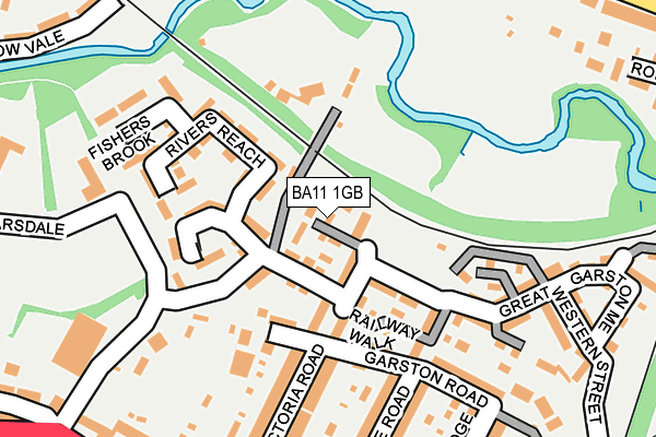 BA11 1GB map - OS OpenMap – Local (Ordnance Survey)