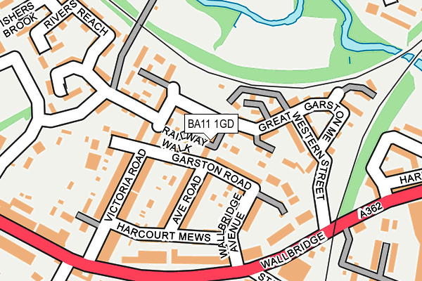 BA11 1GD map - OS OpenMap – Local (Ordnance Survey)