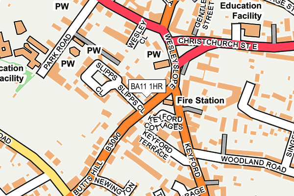 Map of APEX HOUSE FROME LIMITED at local scale