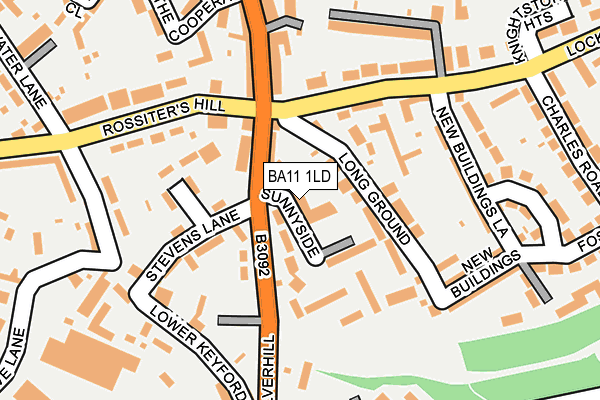 BA11 1LD map - OS OpenMap – Local (Ordnance Survey)