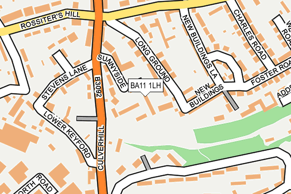 BA11 1LH map - OS OpenMap – Local (Ordnance Survey)