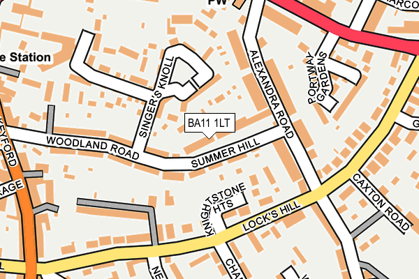 BA11 1LT map - OS OpenMap – Local (Ordnance Survey)