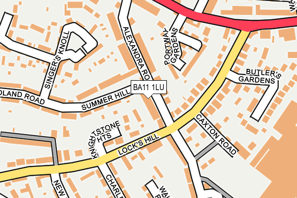 BA11 1LU map - OS OpenMap – Local (Ordnance Survey)
