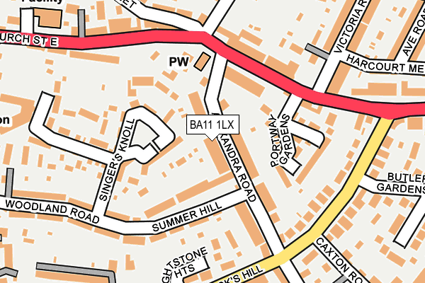 Map of MOTTE AND BAILEY LIMITED at local scale