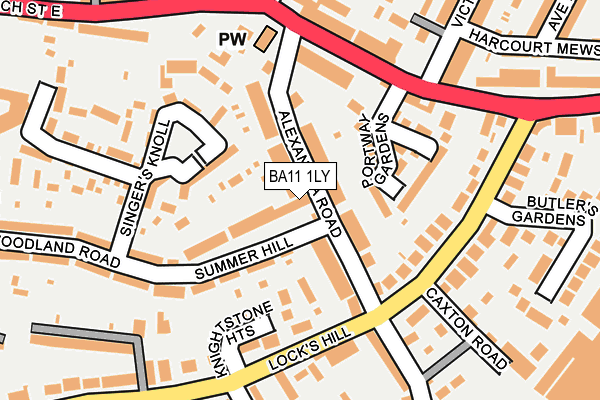 BA11 1LY map - OS OpenMap – Local (Ordnance Survey)