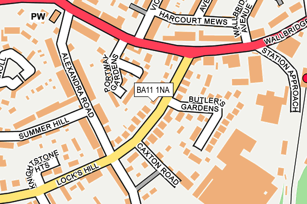 BA11 1NA map - OS OpenMap – Local (Ordnance Survey)