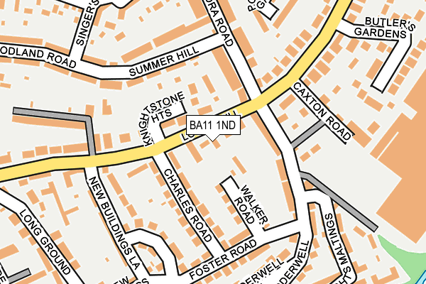 BA11 1ND map - OS OpenMap – Local (Ordnance Survey)