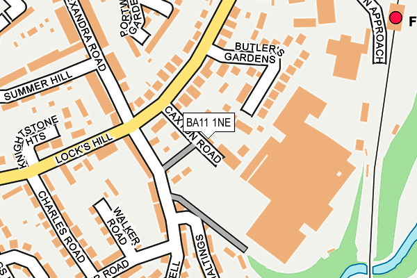 BA11 1NE map - OS OpenMap – Local (Ordnance Survey)