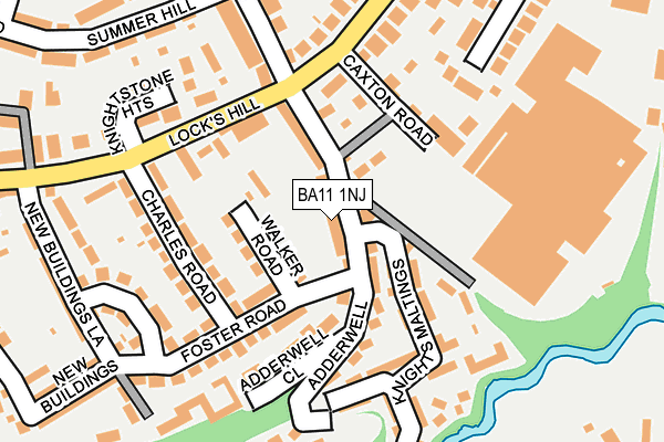 BA11 1NJ map - OS OpenMap – Local (Ordnance Survey)