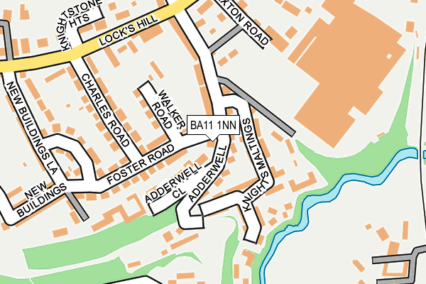 BA11 1NN map - OS OpenMap – Local (Ordnance Survey)