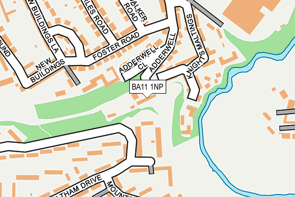 BA11 1NP map - OS OpenMap – Local (Ordnance Survey)