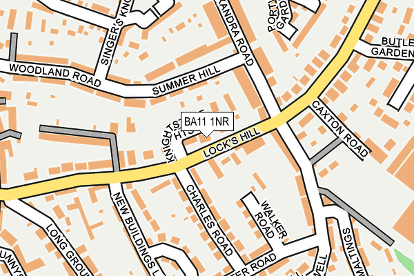 BA11 1NR map - OS OpenMap – Local (Ordnance Survey)