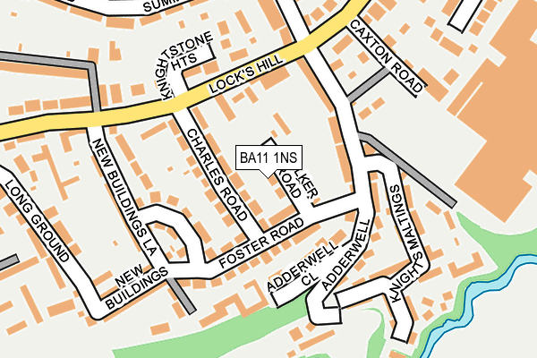 BA11 1NS map - OS OpenMap – Local (Ordnance Survey)
