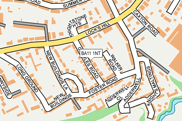 BA11 1NT map - OS OpenMap – Local (Ordnance Survey)