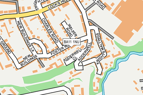 BA11 1NU map - OS OpenMap – Local (Ordnance Survey)