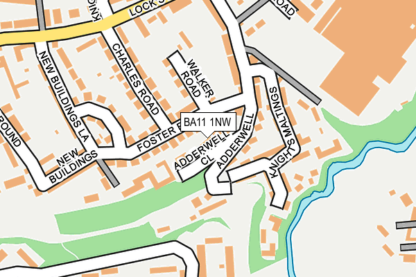 BA11 1NW map - OS OpenMap – Local (Ordnance Survey)