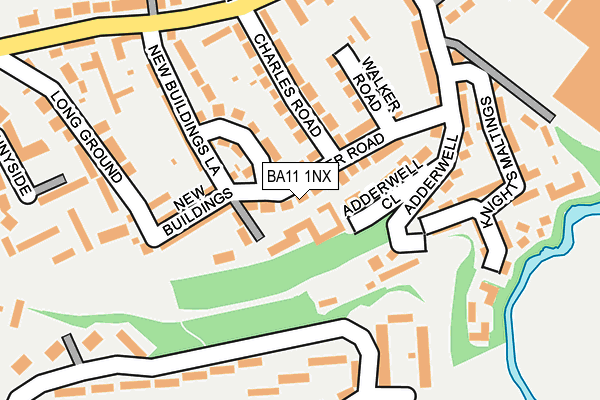 BA11 1NX map - OS OpenMap – Local (Ordnance Survey)