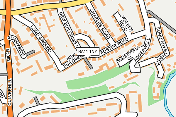 BA11 1NY map - OS OpenMap – Local (Ordnance Survey)