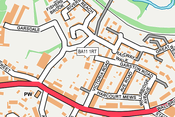 BA11 1RT map - OS OpenMap – Local (Ordnance Survey)