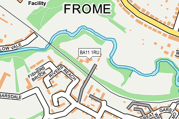 BA11 1RU map - OS OpenMap – Local (Ordnance Survey)