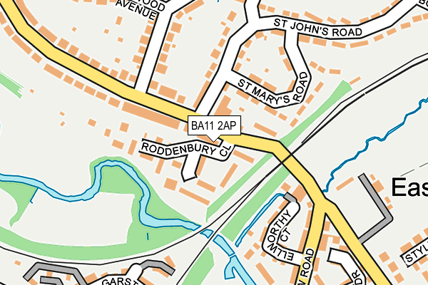 BA11 2AP map - OS OpenMap – Local (Ordnance Survey)