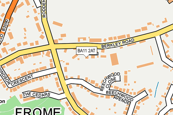 BA11 2AT map - OS OpenMap – Local (Ordnance Survey)