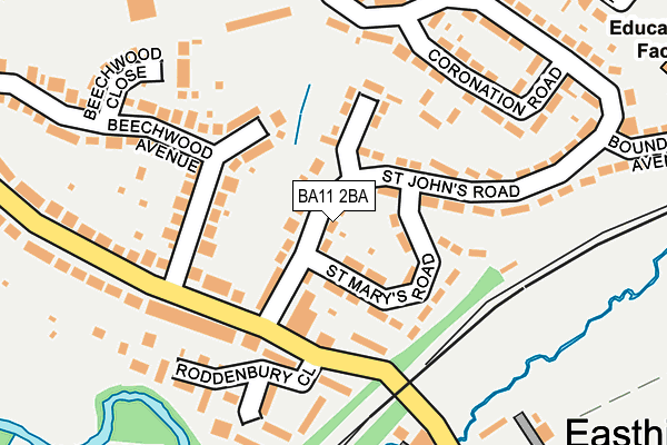 BA11 2BA map - OS OpenMap – Local (Ordnance Survey)