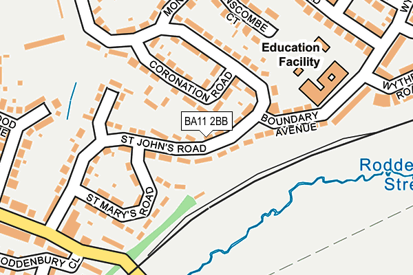 BA11 2BB map - OS OpenMap – Local (Ordnance Survey)