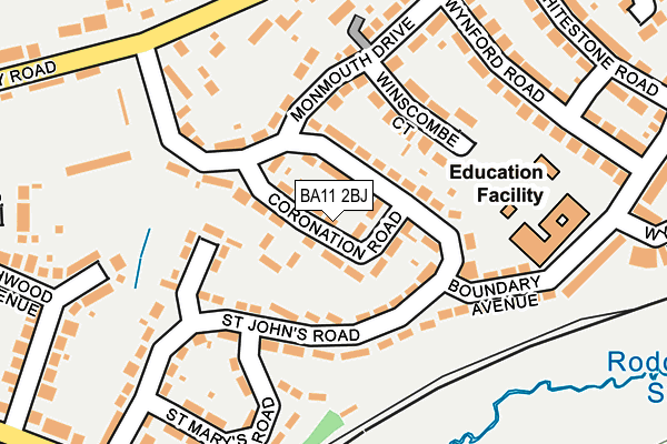 BA11 2BJ map - OS OpenMap – Local (Ordnance Survey)