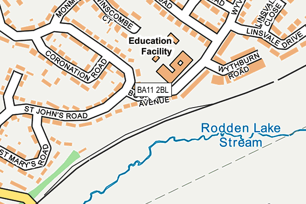 BA11 2BL map - OS OpenMap – Local (Ordnance Survey)