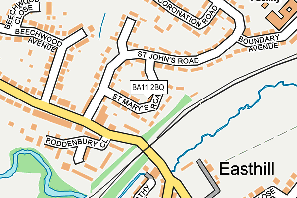 BA11 2BQ map - OS OpenMap – Local (Ordnance Survey)