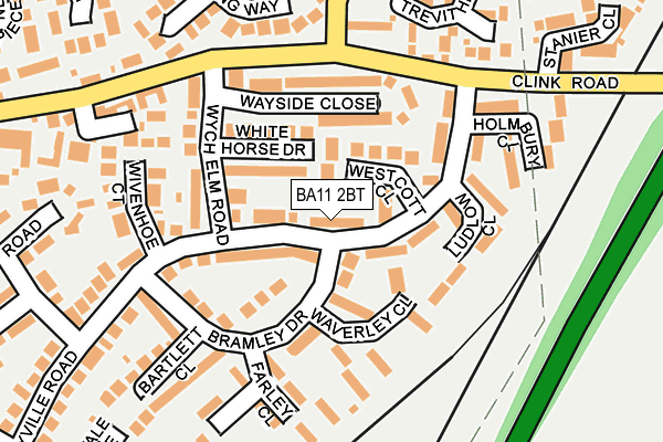 BA11 2BT map - OS OpenMap – Local (Ordnance Survey)