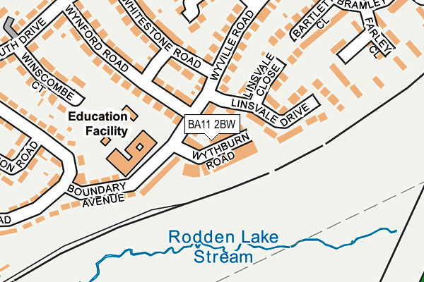 BA11 2BW map - OS OpenMap – Local (Ordnance Survey)