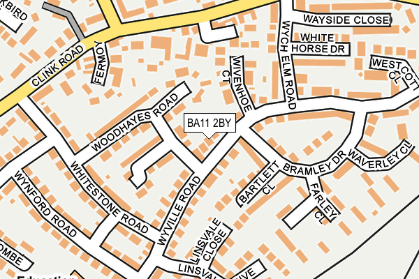 BA11 2BY map - OS OpenMap – Local (Ordnance Survey)