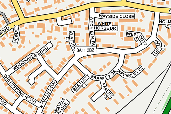 BA11 2BZ map - OS OpenMap – Local (Ordnance Survey)