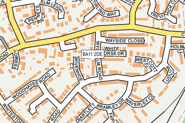 BA11 2DE map - OS OpenMap – Local (Ordnance Survey)