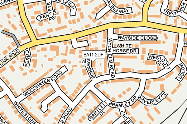 BA11 2DF map - OS OpenMap – Local (Ordnance Survey)